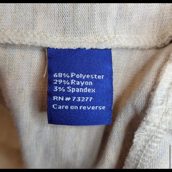 Apt. 9 Oatmeal Heather V-Neck Tunic XL - Picture 5 of 6